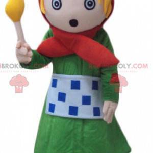 Mascot of the little girl with matches - Redbrokoly.com