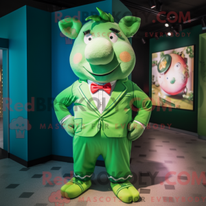 Mascot character of a Green...