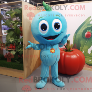 Mascot character of a Cyan...
