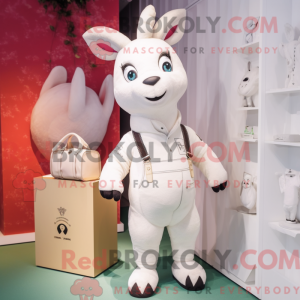 Mascot character of a White...