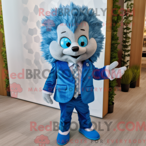 Mascot character of a Blue...