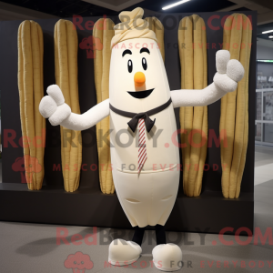 Mascot character of a White...