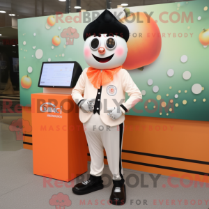 Mascot character of a Peach...