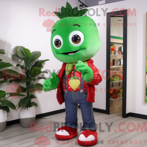 Mascot character of a Green...
