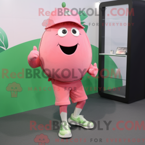Mascot character of a Pink...