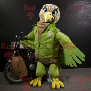 A máscara de um Lime Green...
