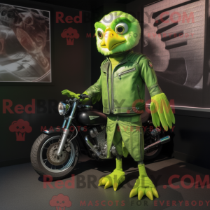 A máscara de um Lime Green...