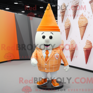Personaggio mascotte cono...