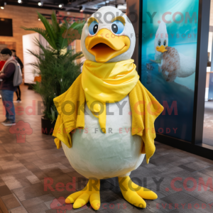 Personaje mascota de cisnes...