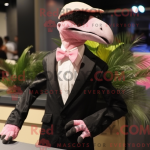 Mascot character of a Pink...