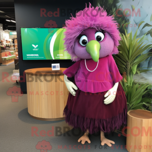 Máscara de kiwi magenta com...