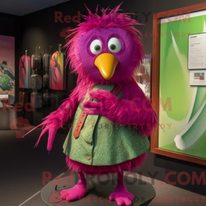 Máscara de kiwi magenta com...