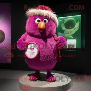 Máscara de kiwi magenta com...