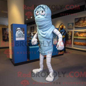 Mascot character of a Blue...