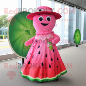 Roze watermeloen mascotte...
