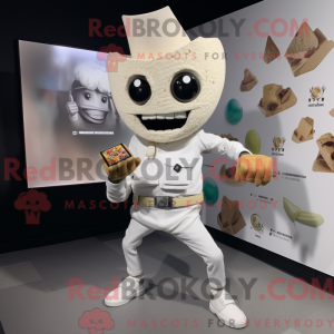 Mascot character of a White...
