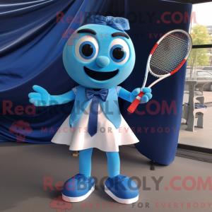Mascot character of a Blue...