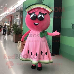 Rosa vannmelon maskot...