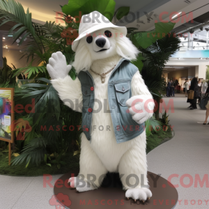Personaje mascota de un oso...