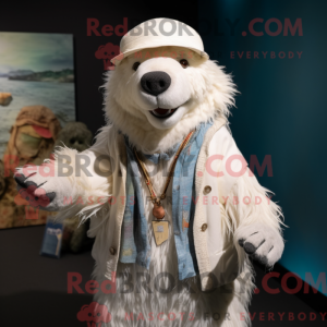Personaje mascota de un oso...