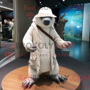 Personaje mascota de un oso...