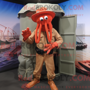 Maskot-karakter av en Rust...