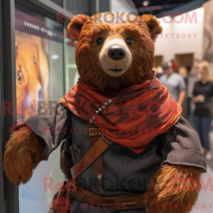 Mascot character of a Rust...