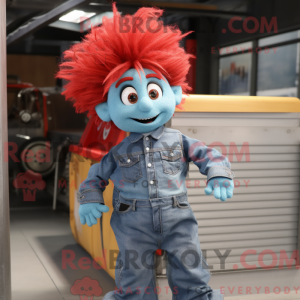 Maskot postava Red Momentum...