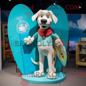 Mascot character of a Cyan...