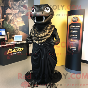Mascot character of a Black...