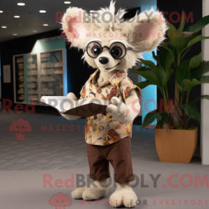 Mascot character of a Beige...