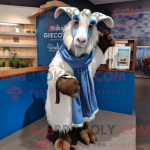 Mascot character of a Blue...