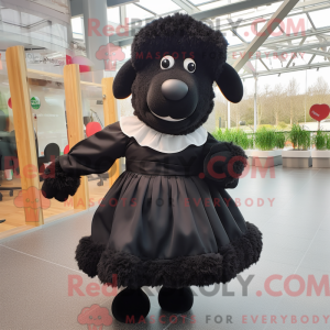 Maskottchen eines schwarzen...