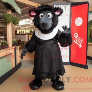 Maskottchen eines schwarzen...