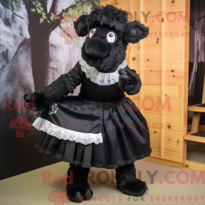 Maskottchen eines schwarzen...