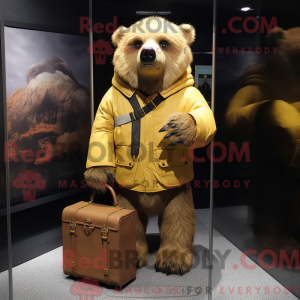 Personaje mascota de un oso...