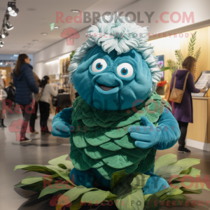 Mascot character of a Teal...