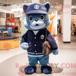 Maskot karaktär av en marin...