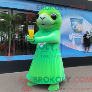 Mascot character of a Lime...