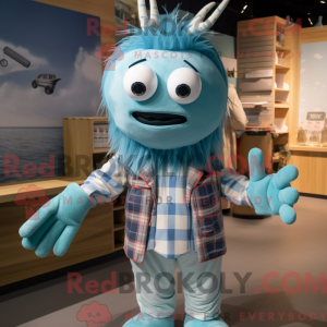 Postava maskota Sky Blue...