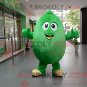 Mascot character of a Green...