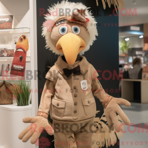 Mascot karakter van een Tan...