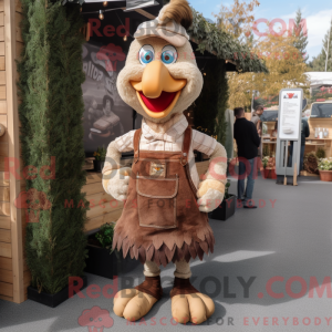 Maskot postava Tan Turkey...