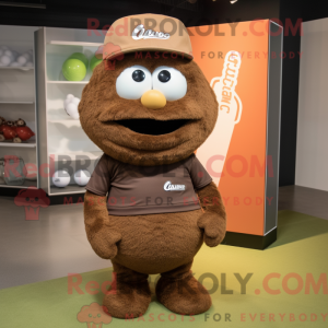 Mascot character of a Brown...
