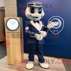 Mascot character of a Navy...
