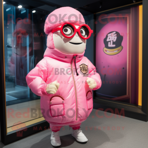 Roze Ramen mascotte kostuum...