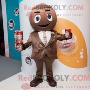 Mascot character of a Brown...