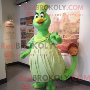 Mascot character of a Green...