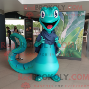 Postava maskota Teal Snake...