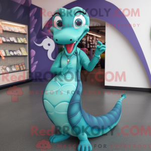 Mascot character of a Teal...